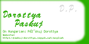 dorottya paskuj business card